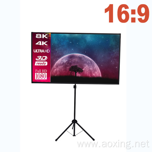 100" Matte White Portable Tripod Stand Projection Screen